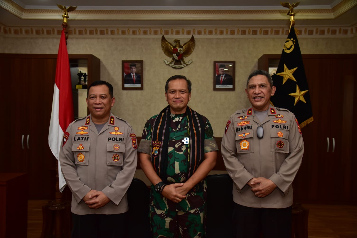 Kapolda Maluku Terima Kunjungan Pangkogabwilhan III