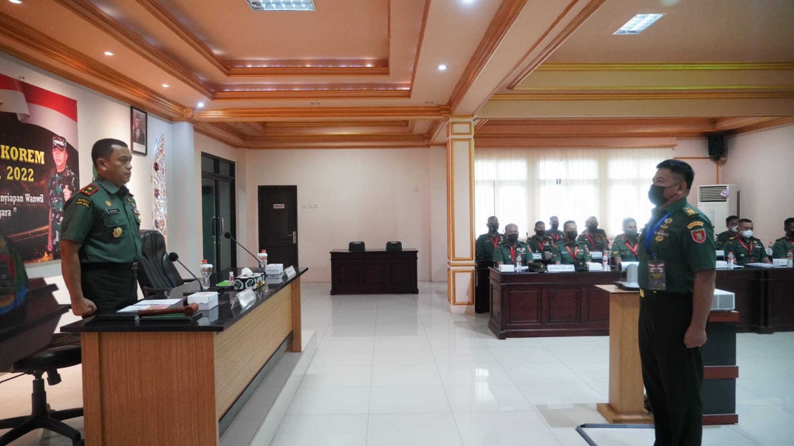 Korem 091/ASN Gelar Sosialisasi Tingkat Korem Bidang Perlawanan Wilayah Tahun 2022