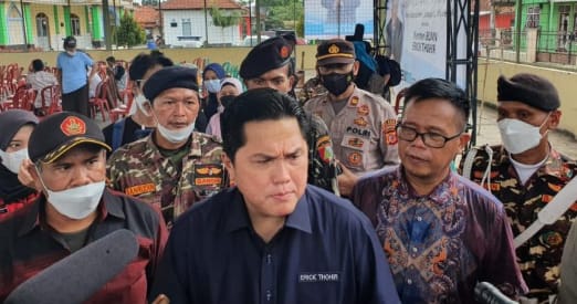 Kunker Menteri BUMN RI di Desa Putri Dalem, Jajaran Polres Majalengka beri Pengamanan