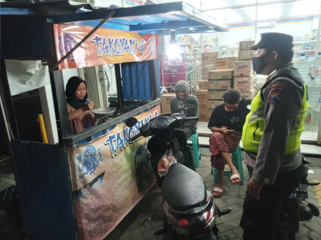 Prokes PPKM Level 1, Polsek Cepiring Gencarkan Giat Pemantauan