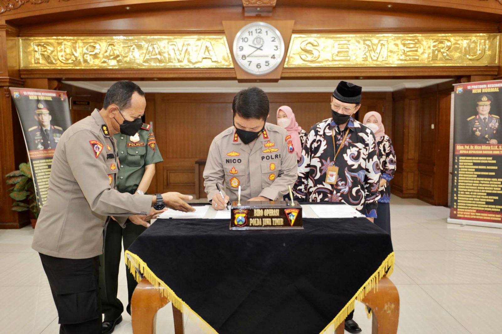 Wujudkan Sinergitas, Polda Jatim MoU dengan Universitas Wijaya Kusuma dan Perum Perhutani