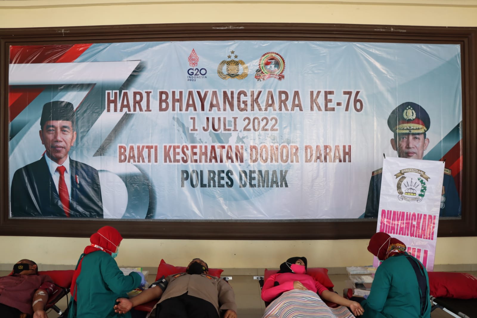 Polres Demak Gelar Donor Darah