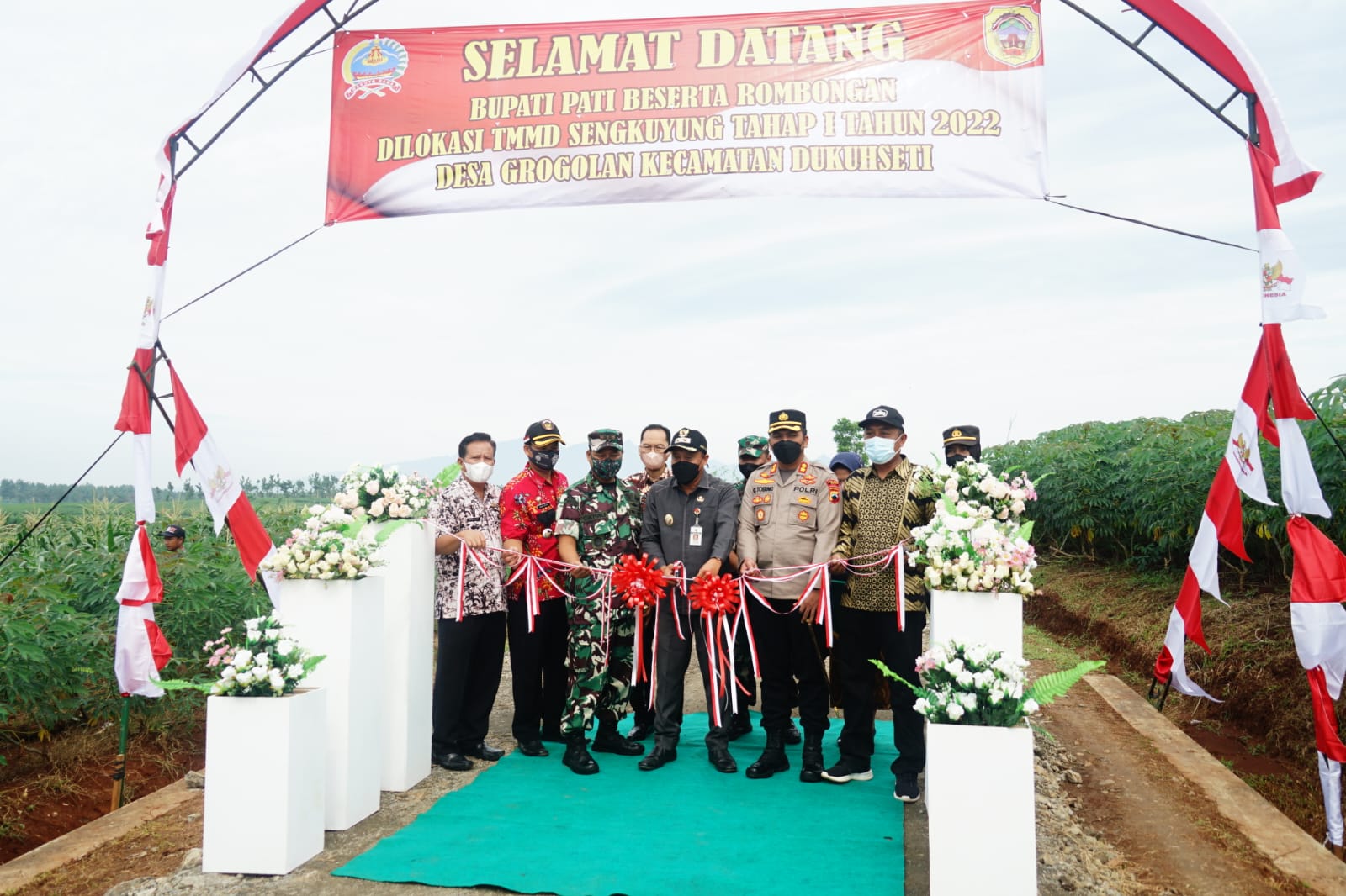 Penutupan TMMD, Wabup Pati Tekankan Pentingnya Gotong Royong