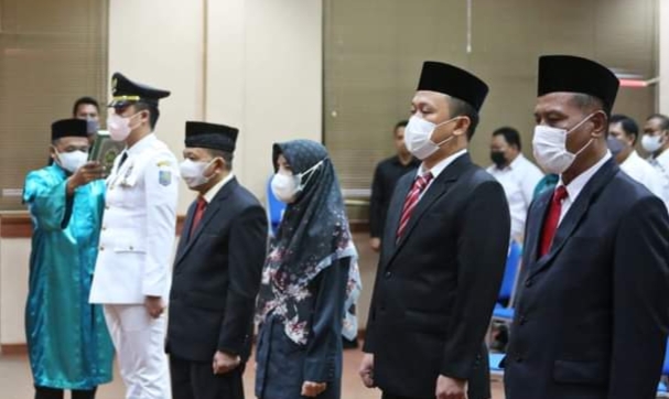 Lima Orang Pejabat Eselon III Dilingkungan Pemkab Lamsel Dilantik