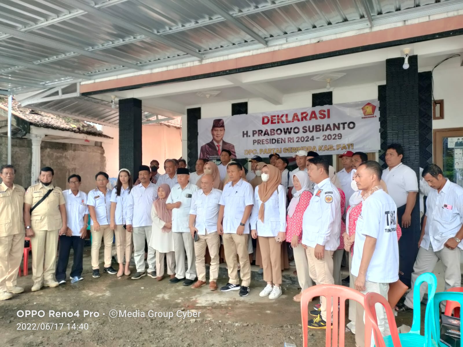 Gebrakan Seluruh Kader!!! Ketua DPC Gerindra Pati Gelar Deklarasi Prabowo Presiden RI