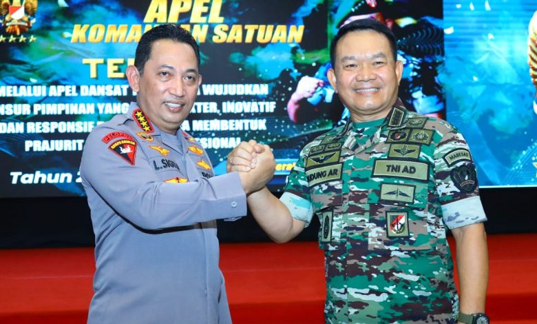 Sinergitas TNI-Polri Harga Mati Demi Wujudkan Indonesia Emas 2045