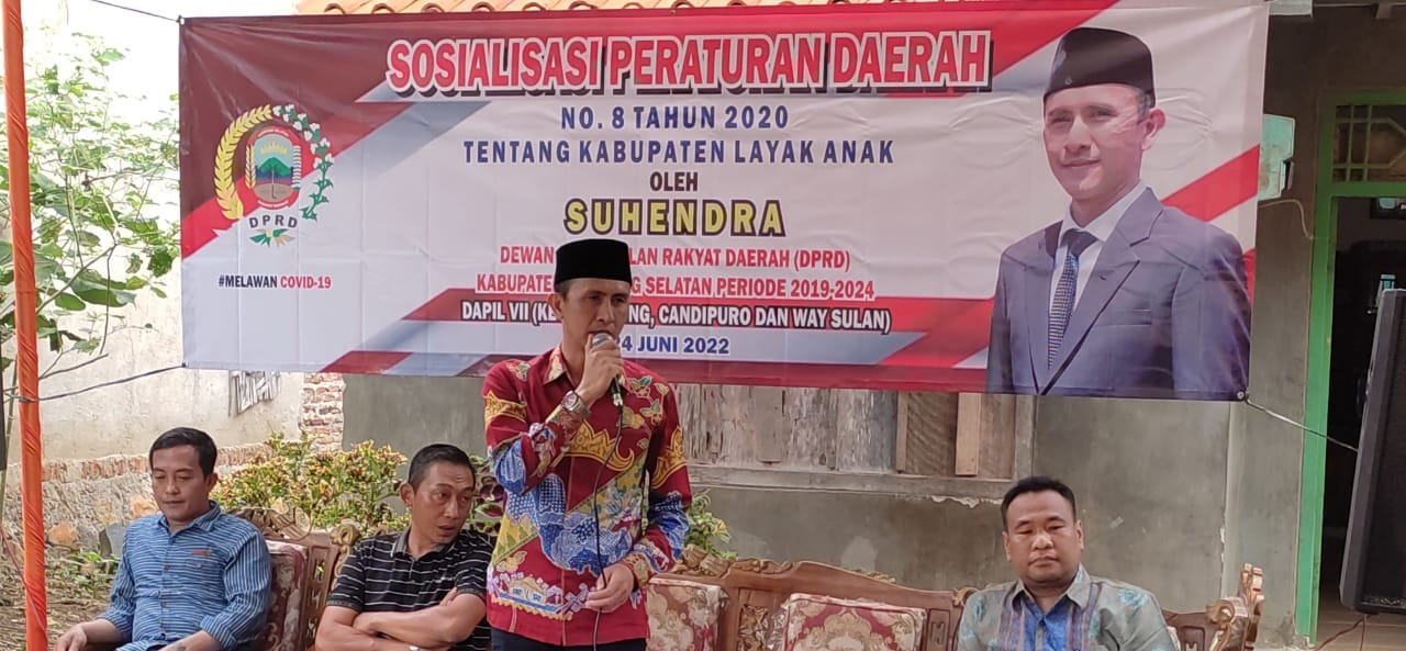 Suhendra Sosialisasikan Perda No 8/2020 Tentang KLA