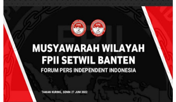 Gelar Musyawarah Memilih Ketua FPII Setwil Banten 2022-2027