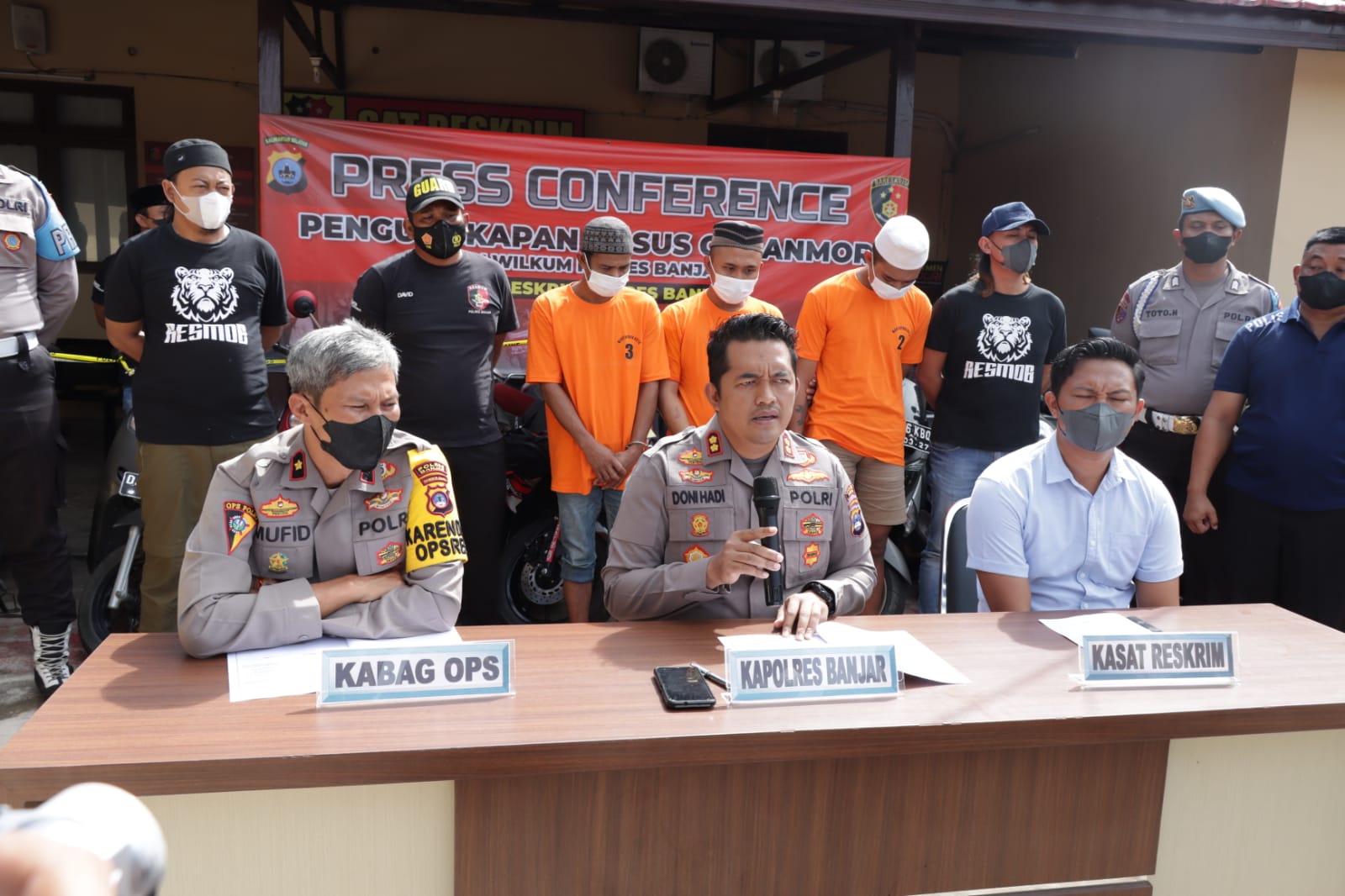 Kapolres Banjar Amankan Pelaku Anak dan 26 Kasus Curanmor