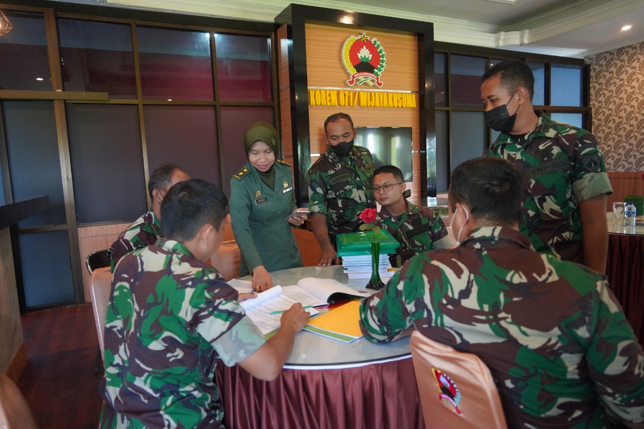 Jelang Wasrik Tim Post Audit, Danrem Gelar Sinkronisasi Data Progjagar