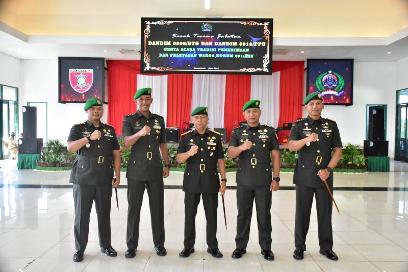 Dua Dandim di Kaltim Berganti, Danrem 091/ASN  Ingatkan Soal Inovasi