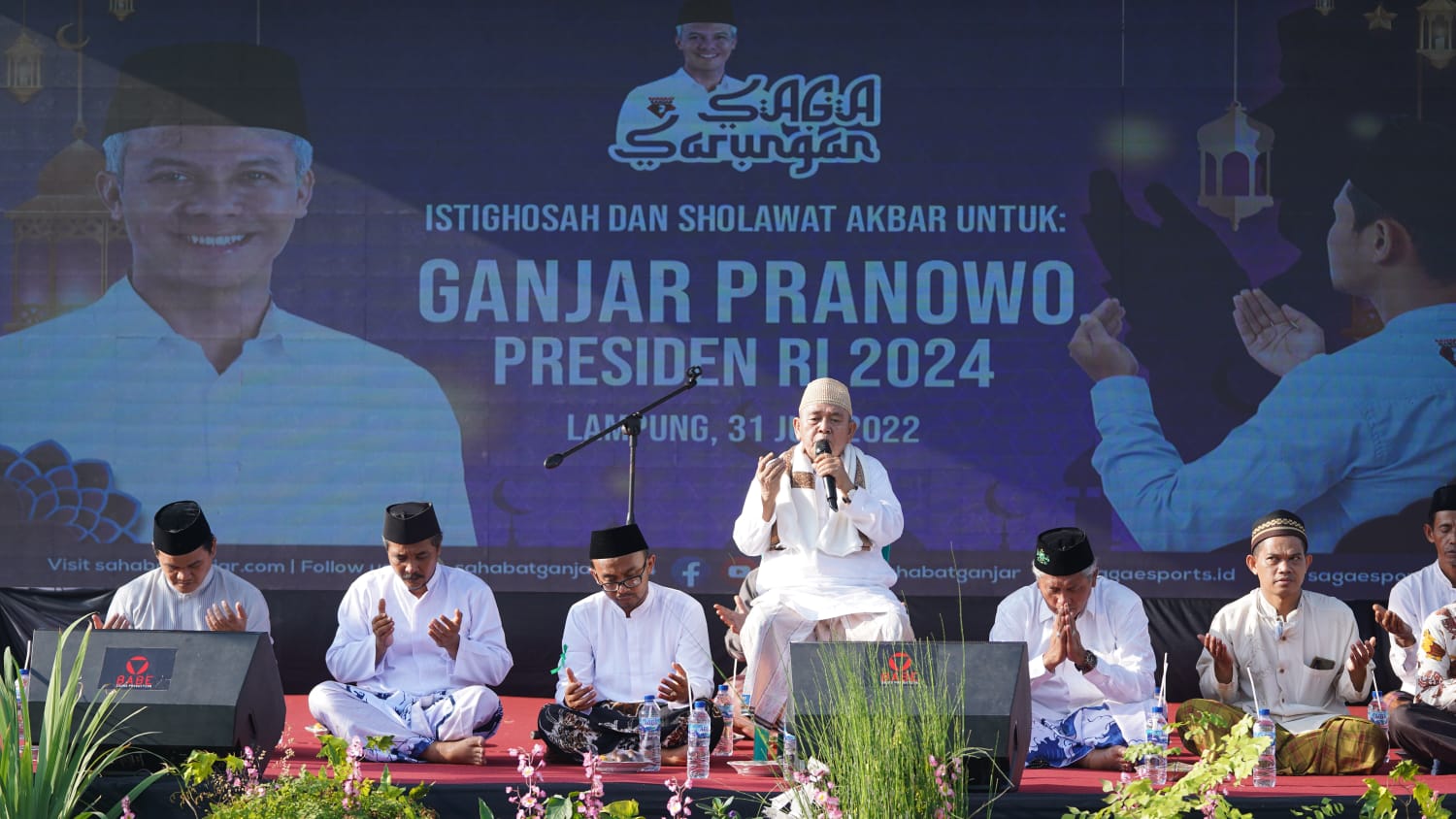 Sahabat Ganjar Hadiri Istighosah dan Sholawat Akbar di Provinsi Lampung