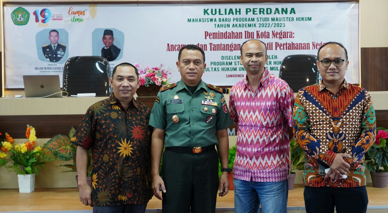Danrem 091/ASN Berikan  Kuliah Umum di Unmul Dampak Positif Pemindahan Ibu Kota ke IKN Nusantara