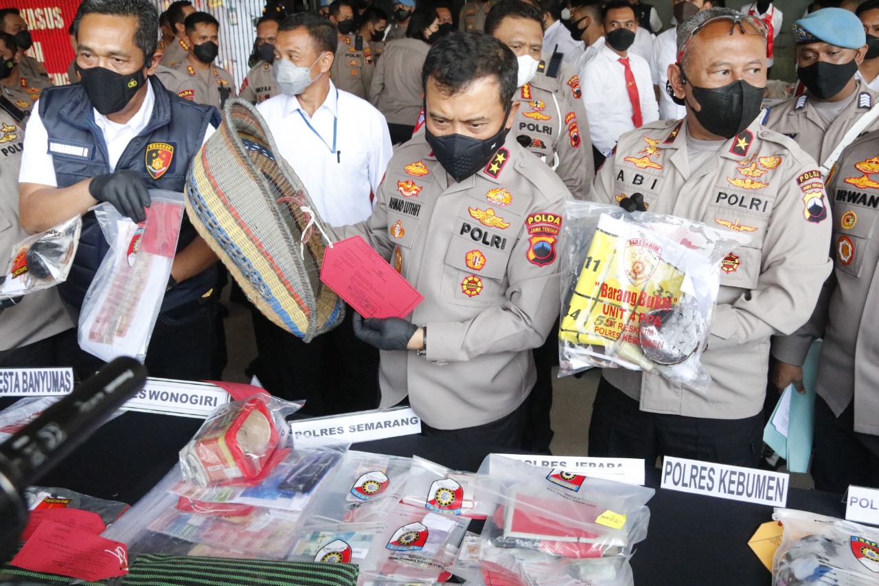 Satu Hari, Polda Jateng Tangkap Ratusan Pelaku Judi