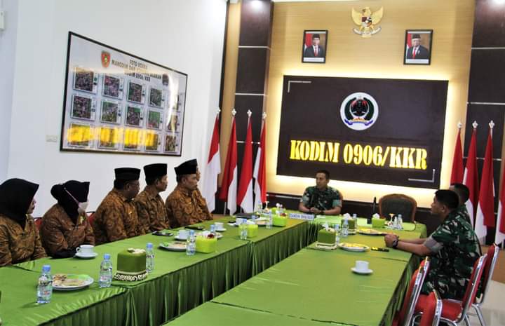 Jalin silaturahmi, Dandim Letkol Inf. Jeffry Satria Terima Kunjungan Silaturahmi Pepabri Kutai Kartanegara