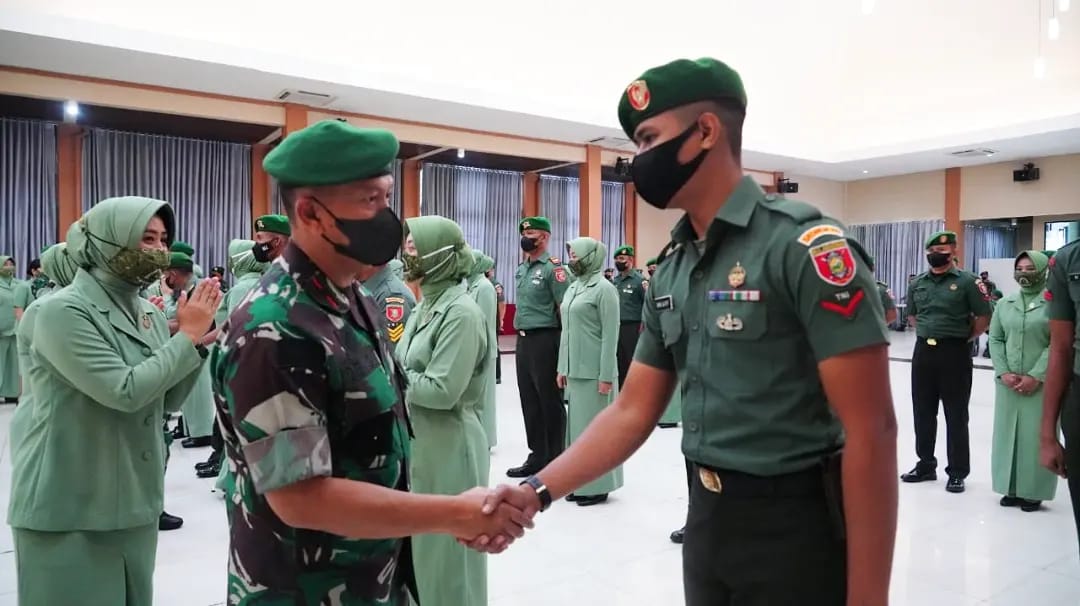 Danrem 091/ASN : Kenaikan Pangkat Itu Bukan Hadiah Tetapi Merupakan Kepercayaan dan Amanah