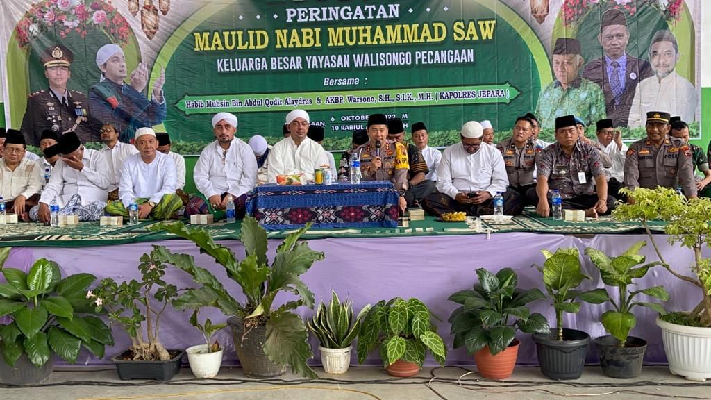 Kapolres Jepara Hadiri Gebyar Maulid Nabi Muhammad SAW