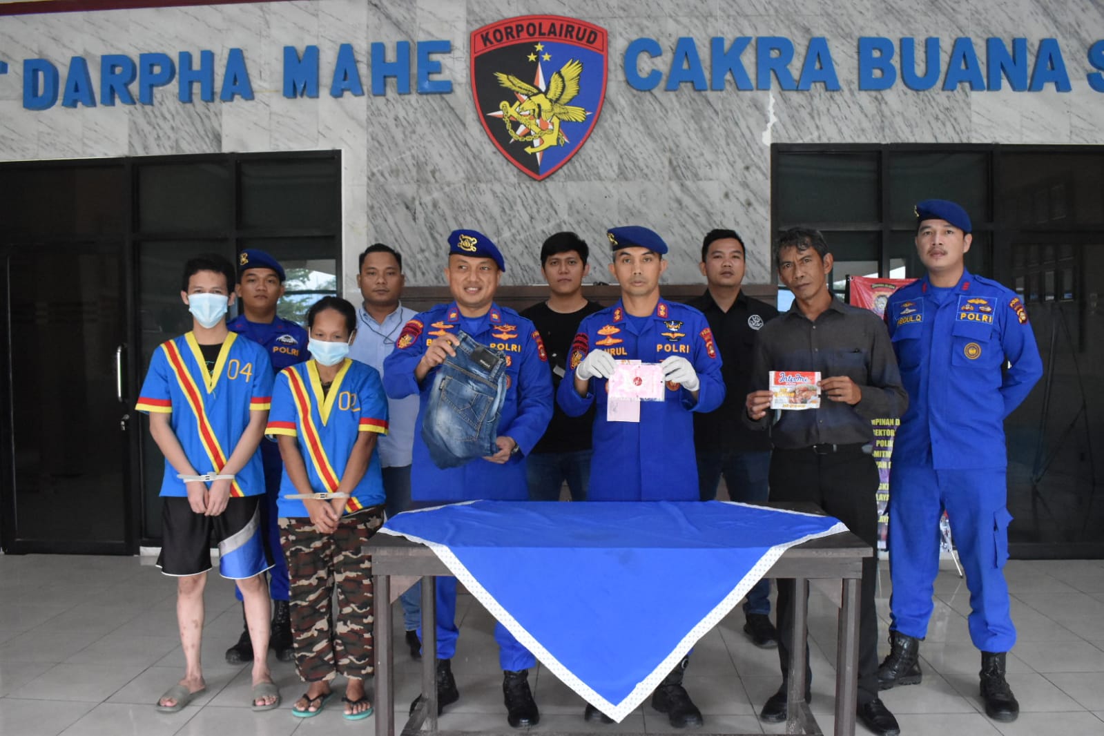Berlangsung Dramatis, Penangkapan Kurir Sabu Oleh Anggota Polairud Polda Sumsel
