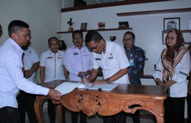 Disdik Lampung Selatan Bersama BPJS Ketenagakerjaan Tandatangani PKS
