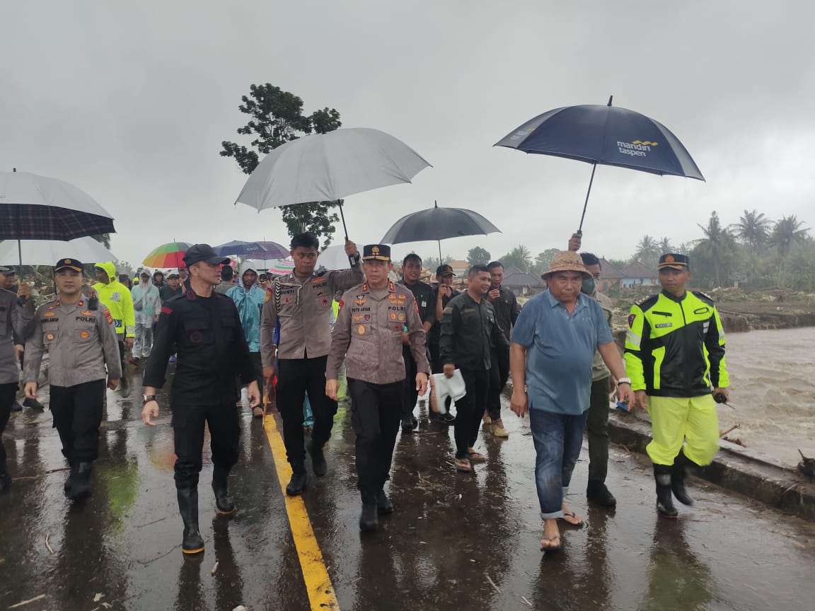 Kapolda Bali Cek Lokasi Jembatan Bilukpoh