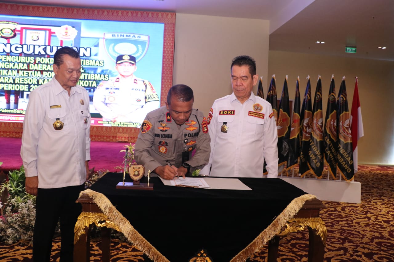 Pelantikan dan Pengukuhan Pokdarkamtibmas Sumsel