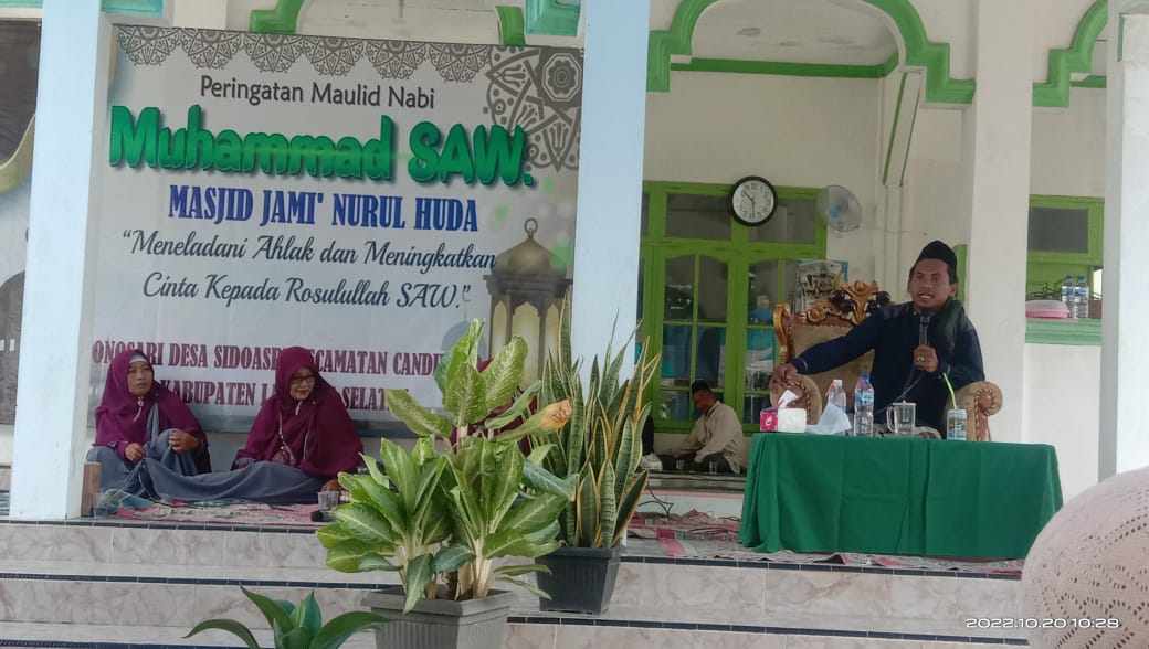 Pemdes Sidoasri Gelar Pengajian Peringati Maulid Nabi