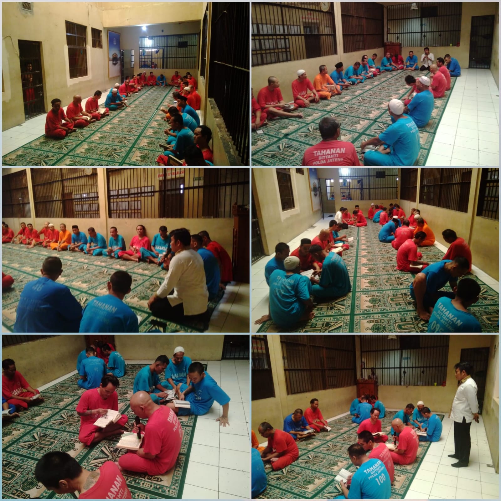 Tahanan Polda Jateng Ikuti Program One Day One Juz Alquran