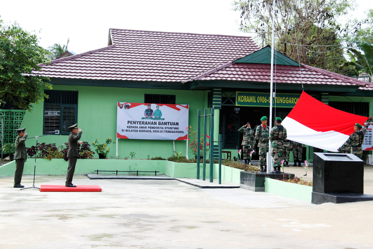 Kodim 0906/Kutai Kartanegara Gelar Upacara Memperingati Hari Sumpah Pemuda di Tenggarong