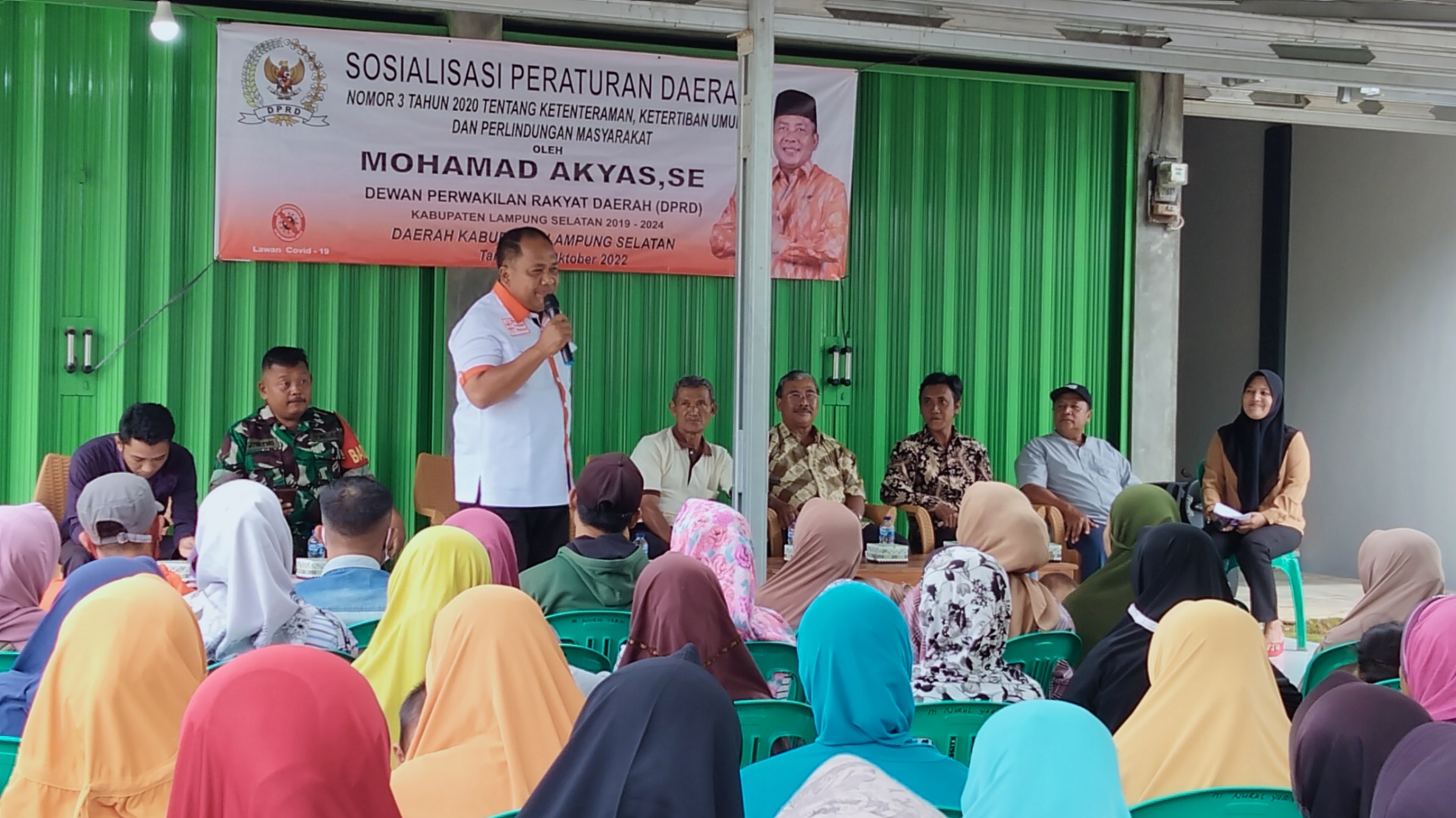 M, Akyas Ajak Masyarakat Rejomulyo Ciptakan Ketentraman dan Ketertiban Umum