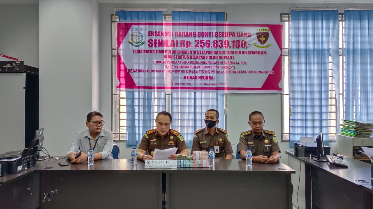 JPU Kejari Gayo Lues Laksanakan Eksekusi