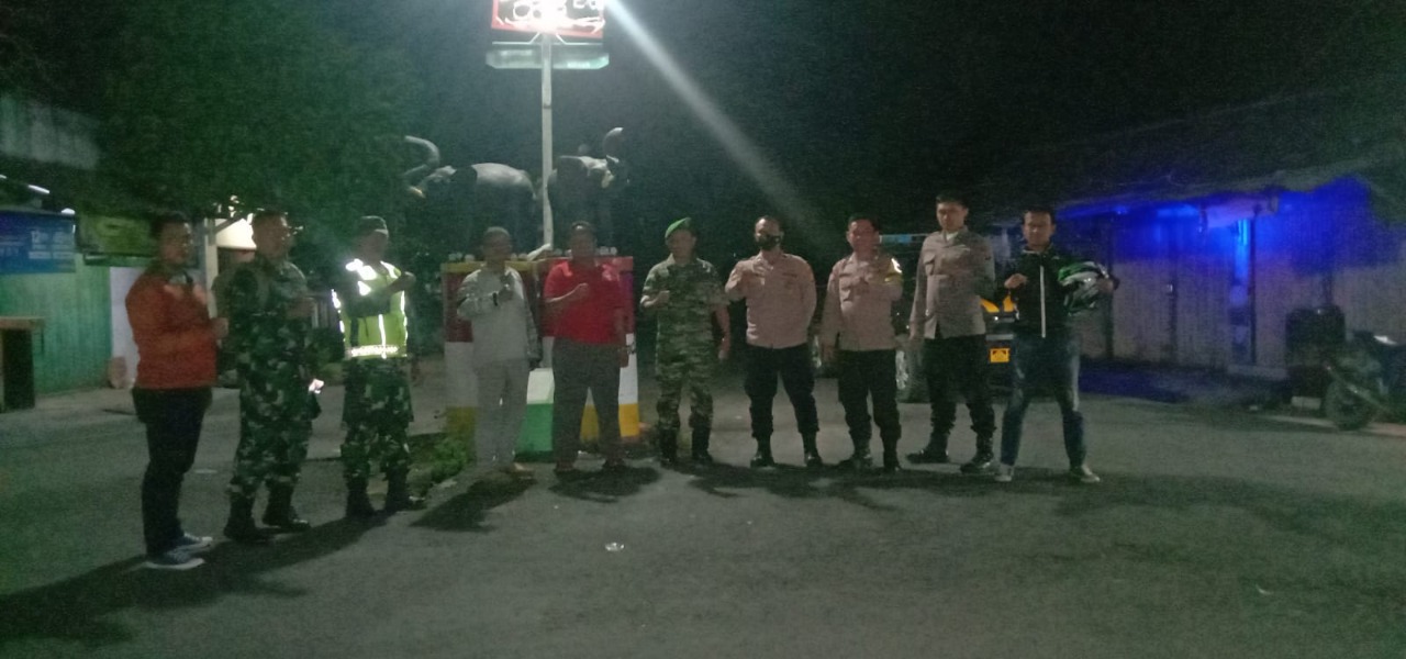 TNI Polri Bersinegi Gelar Patroli Jaga Kamtibmas