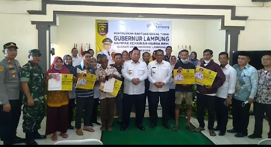 Gubernur Lampung Luncurkan BST Penanganan Dampak Inflasi Tahun 2022