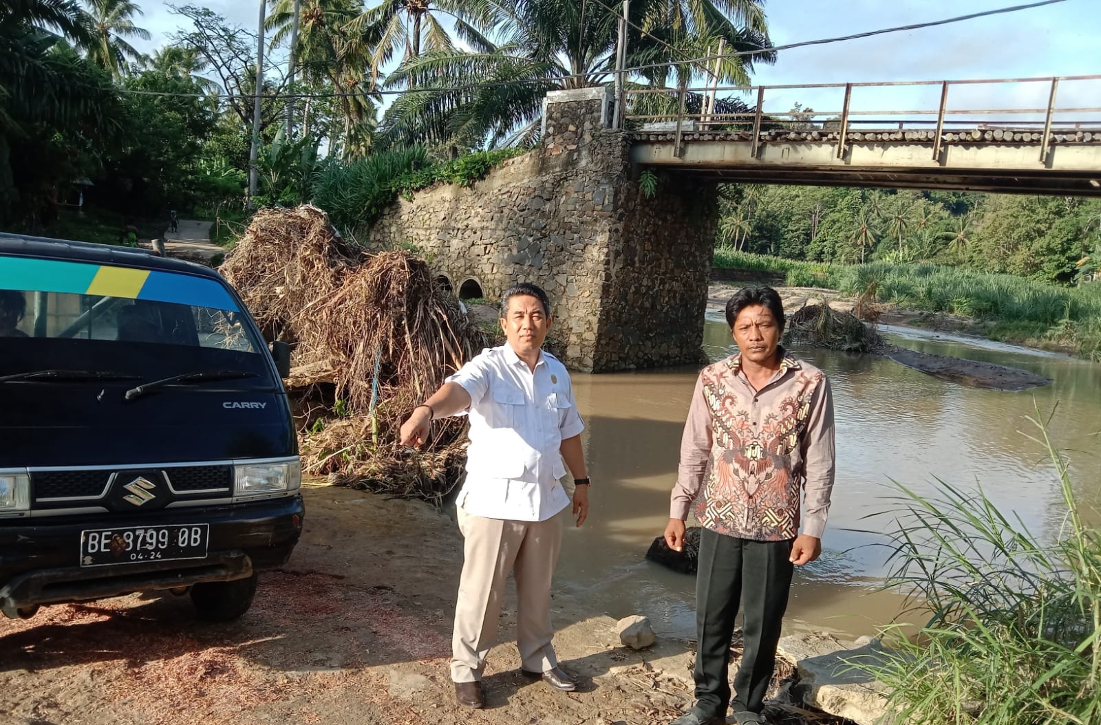 Malik Dorong Pemerintah Untuk Lakukan Pembangunan Jembatan Way Kelapa Tiga