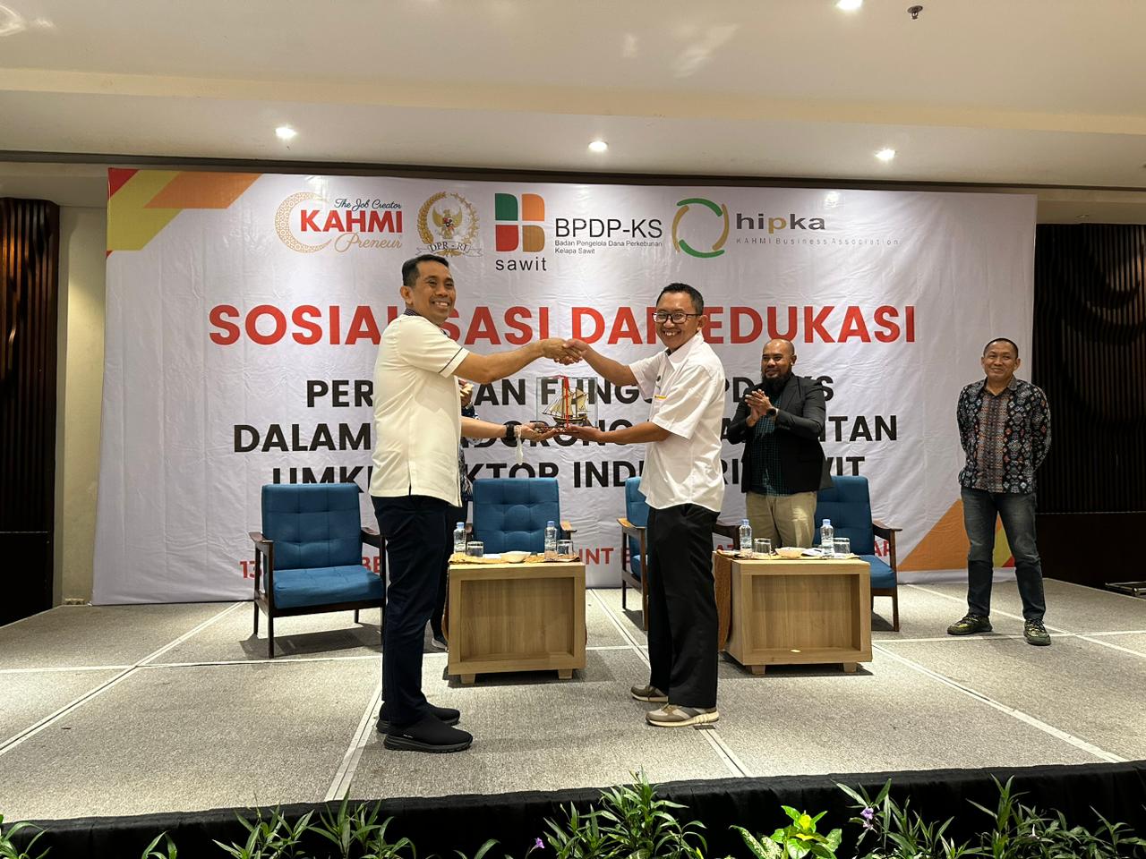 Kamrusamad, Dorong Pelaku Usaha Bidang Sawit di Sosialisasi Edukasi Peran BPDPKS