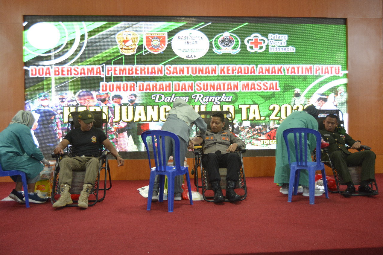 Kodim 0906/ Kutai Kartanegara Gelar Donor Darah, Sambut Hari Juang TNI AD