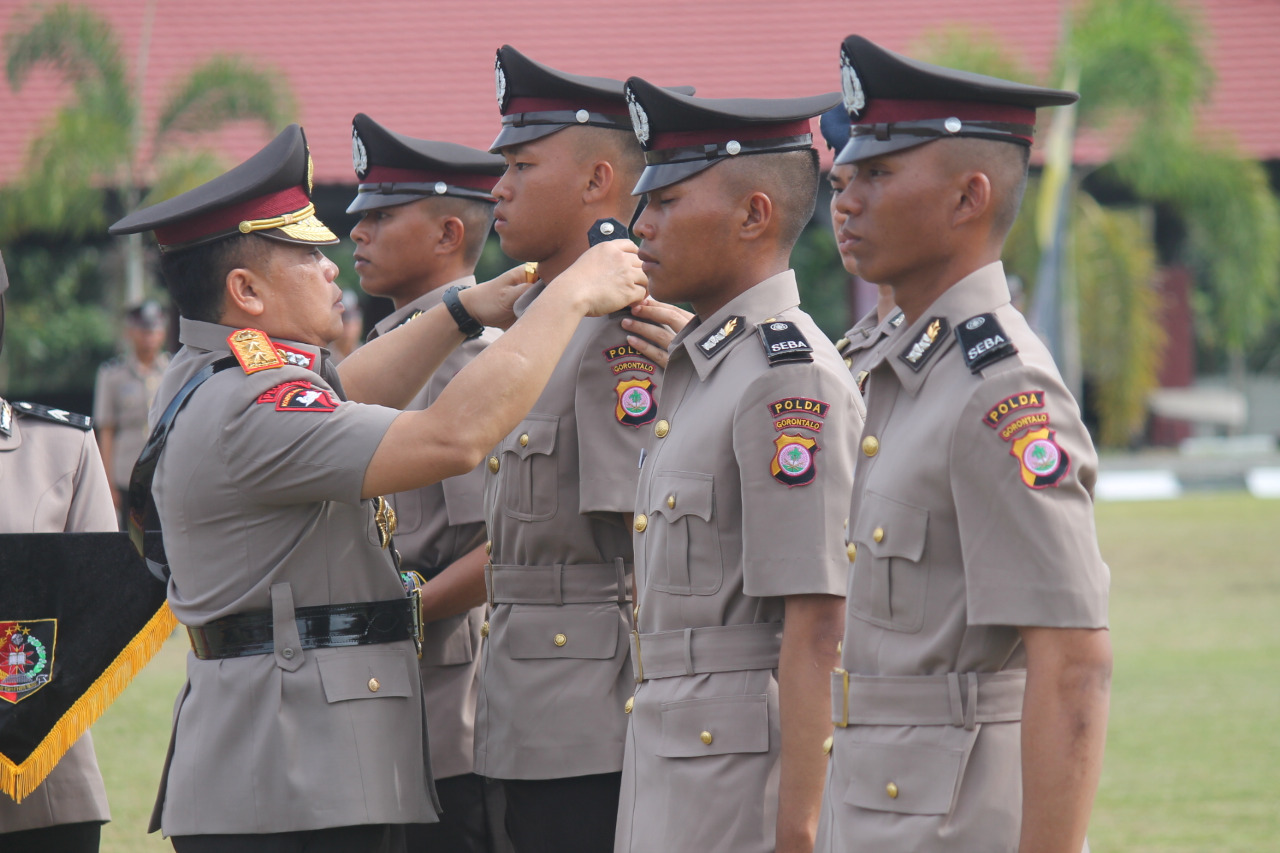 208 Bintara Polri Tahun 2022 Dilantik Kapolda Gorontalo