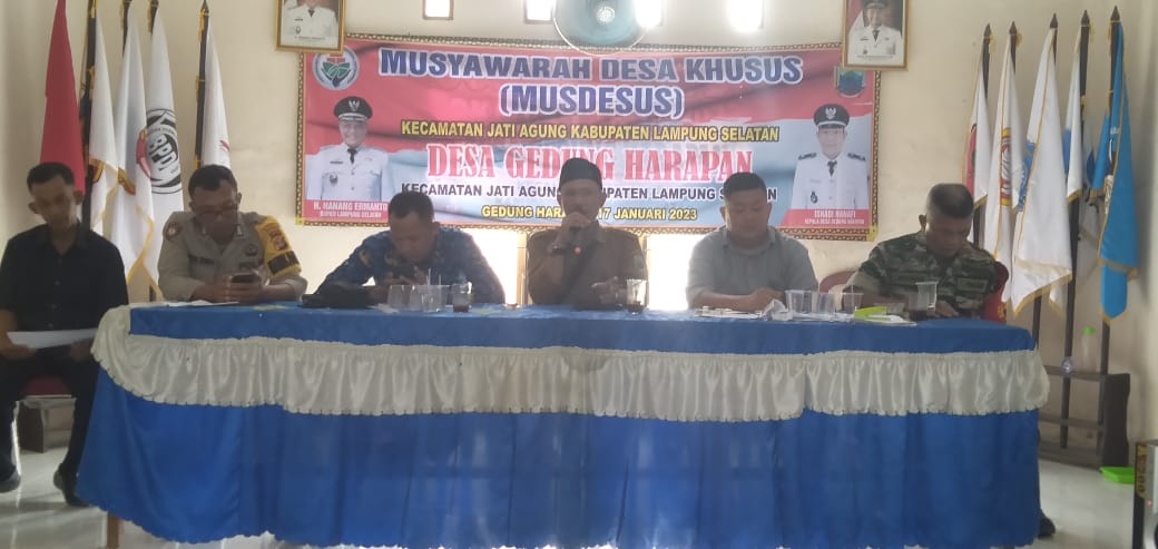Pemdes Gedung Harapan Tetapkan Para Kpm BLT DD Ta-2023