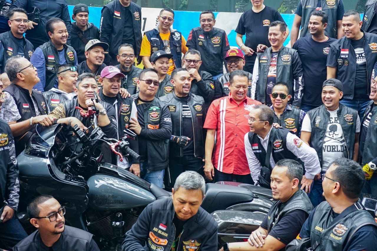 Terima Para Bikers HDCI, Bamsoet Ajak Komunitas Otomotif Bantu Pulihkan Perekonomian Bangsa