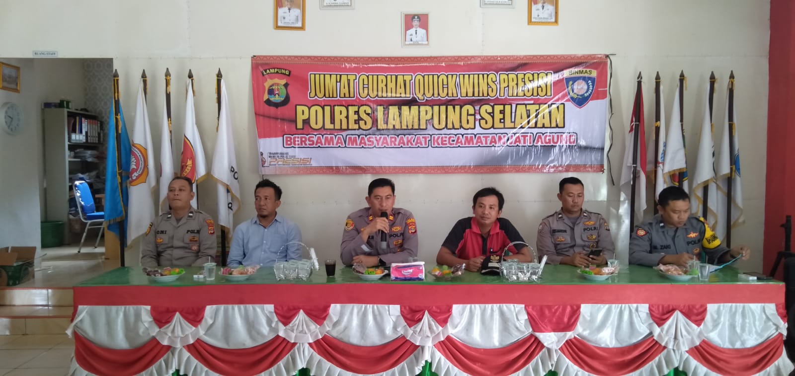 JUMAT CURHAT POLSEK JATI AGUNG TAMPUNG ASPIRASI MASYARAKAT SUMBER JAYA