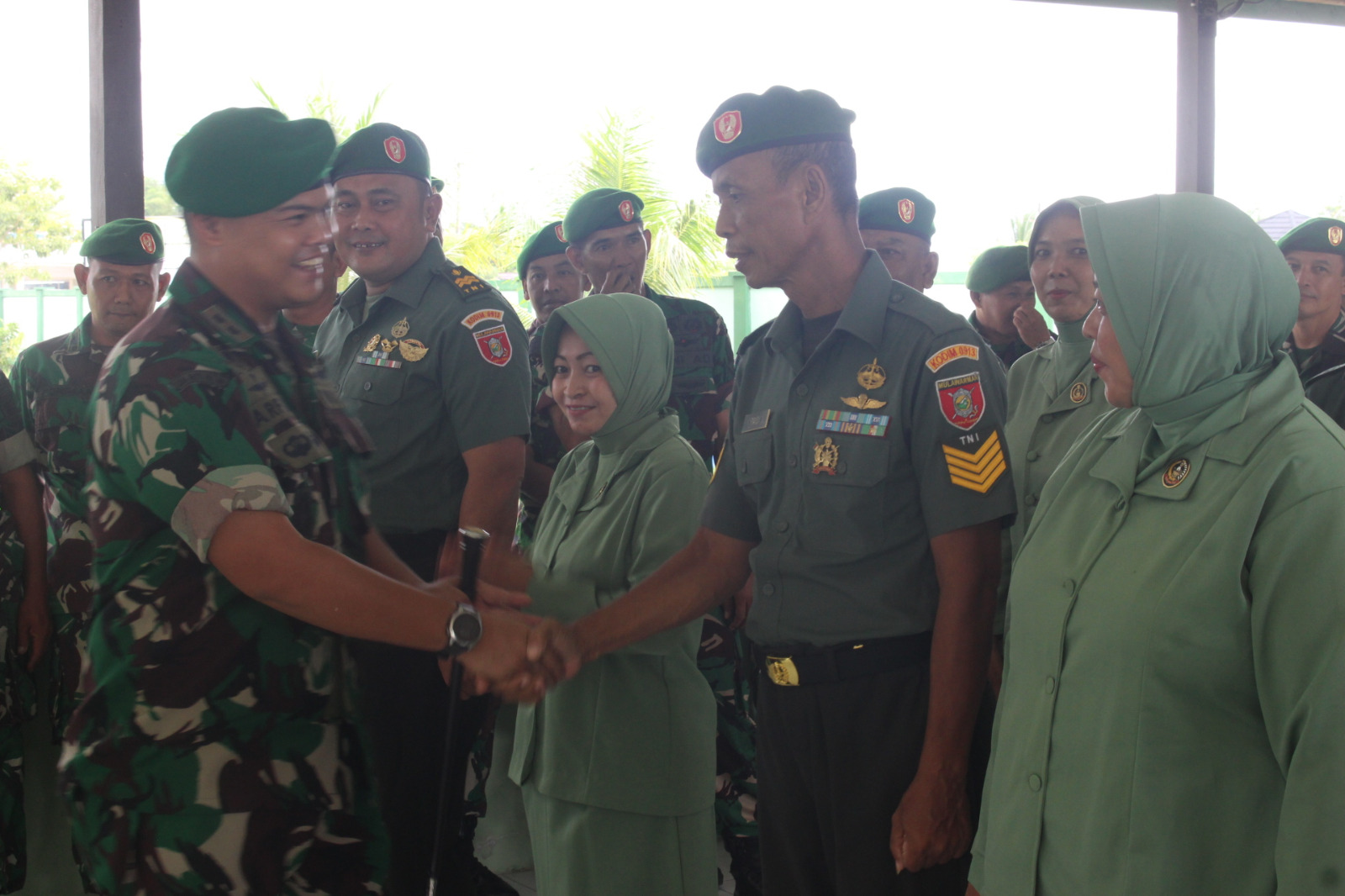 Dandim 0913/PPU Letkol Inf Arfan Affandi, S.E., M.IP Pimpin Upacara Korps Raport Kenaikan Pangkat