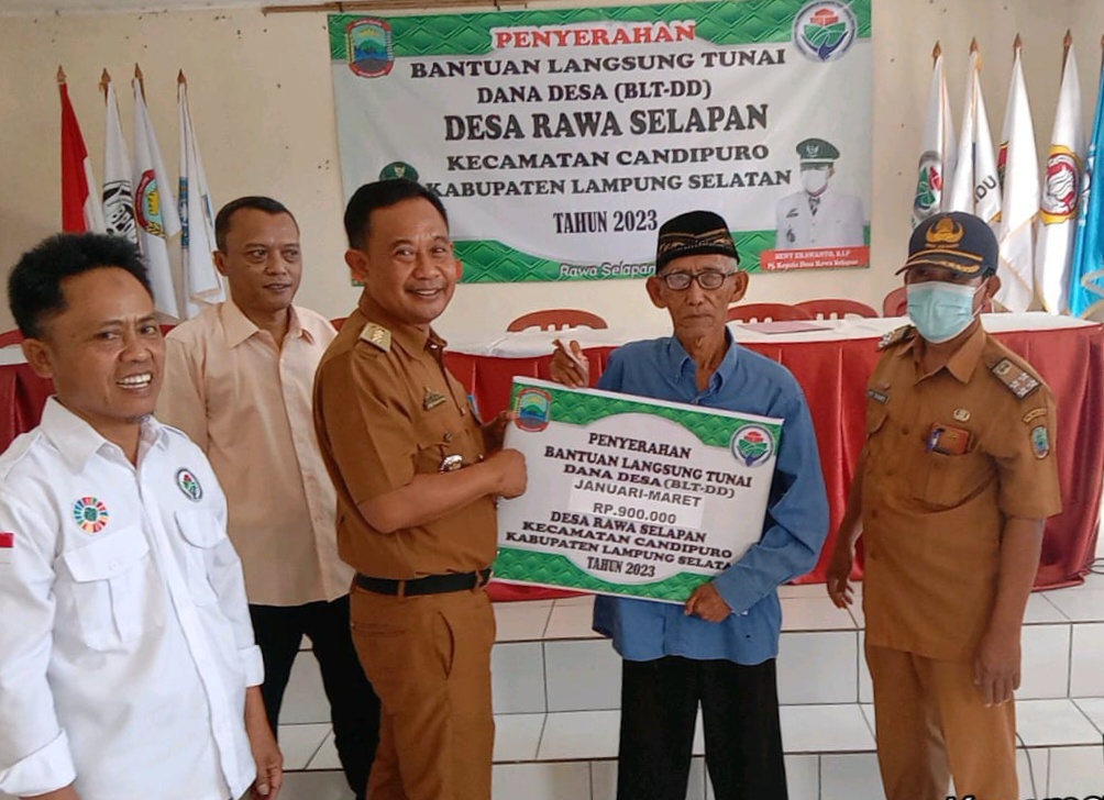 Pemdes Rawa Selapan Salurkan BLT DD Tahap Pertama Ta-2023