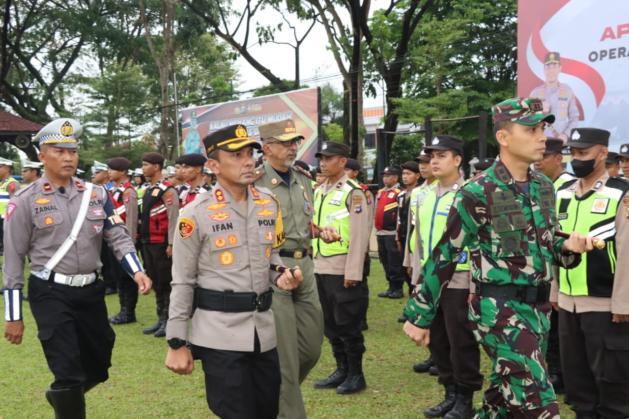 Siapkan 210 Personil Gabungan, AKBP M. Ifan Hariyat Laksanakan Operasi Terpusat Ketupat Intan 2023