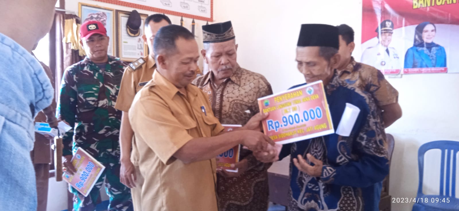 PEMDES SIDOHARJO SALURKAN BLT DD TA 2023 KEPADA 28 KPM