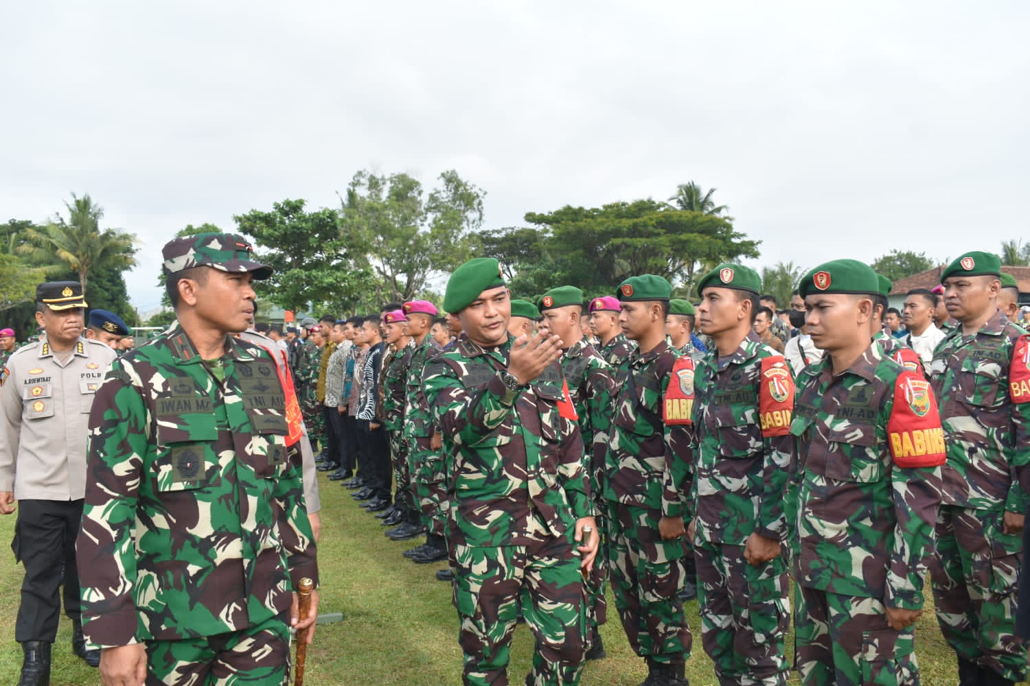 Kodim 0421/LS Gelar Apel Pasukan Pengamanan Kunjungan Presiden RI