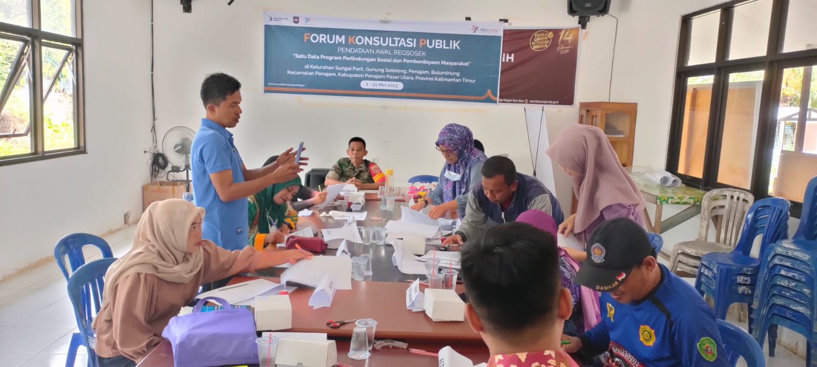 Babinsa Wonosari Komsos Dengan Menghadiri Rapat Koordinasi Forum Konsultasi Publik