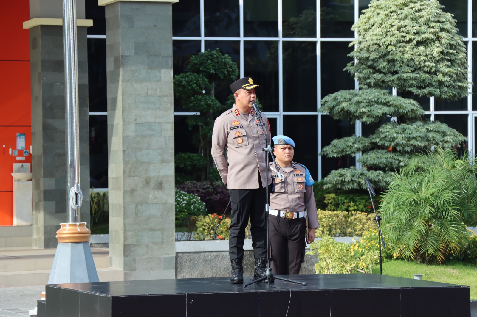 Jaga Harkamtibmas, Kapolres Gresik Kompak Sinergitas TNI- Polri