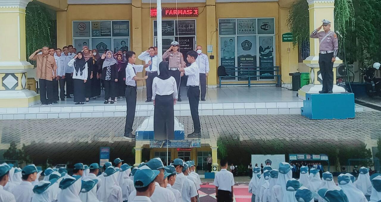 Satlantas Polres Pringsewu Sosialisasikan Penerapan Tilang Manual Di Sekolah