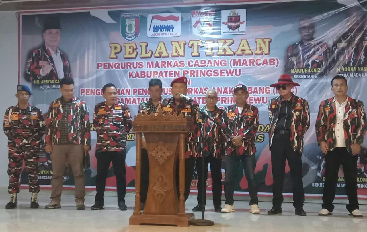 Muhyin NP Nahkodai Laskar Merah Putih  Pringsewu
