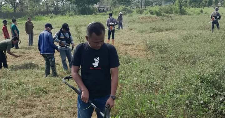 Jelang Pelaksanaan Jumbara Ke-IX Jajaran Pemkab Lamsel Bahu Membahu Bergotong Royong
