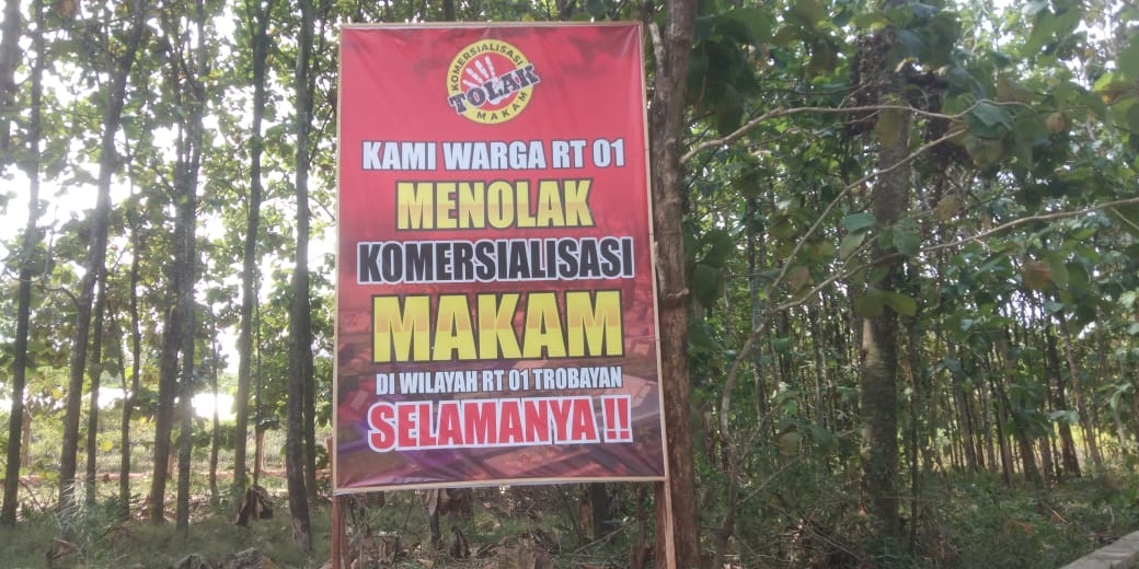 Geger!, Warga RT 01 Desa Trobayan Kalijambe Tolak Pembangunan Makam Baru dan Komersialisasi
